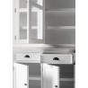 Nova Solo Halifax Buffet, Hutch Unit with 4 Glass Doors - Close-Angle