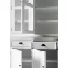 Nova Solo Halifax Buffet, Hutch Unit with 4 Glass Doors - Close-Angle - Nova Solo Halifax Buffet, Hutch Unit with 4 Glass Doors - Close-Angle