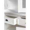 Nova Solo Halifax Buffet, Hutch Unit with 4 Glass Doors - Close-Angle