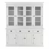 Nova Solo Halifax Buffet, Hutch Unit with 4 Glass Doors - Front Angle - Nova Solo Halifax Buffet, Hutch Unit with 4 Glass Doors - Front Angle