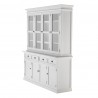 Nova Solo Halifax Buffet, Hutch Unit with 4 Glass Doors - Front Side Angle
