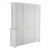 Nova Solo Halifax Buffet, Hutch Unit with 4 Glass Doors - Back Side Angle - Nova Solo Halifax Buffet, Hutch Unit with 4 Glass Doors - Back Side Angle