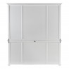 Nova Solo Halifax Buffet, Hutch Unit with 4 Glass Doors - Back Side Angle