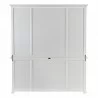 Nova Solo Halifax Buffet, Hutch Unit with 4 Glass Doors - Back Side Angle - Nova Solo Halifax Buffet, Hutch Unit with 4 Glass Doors - Back Side Angle