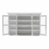 Nova Solo Halifax Buffet, Hutch Unit with 4 Glass Doors - Top Front Angle - Nova Solo Halifax Buffet, Hutch Unit with 4 Glass Doors - Top Front Angle