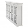Nova Solo Halifax Buffet, Hutch Unit with 4 Glass Doors - Top Front Angle