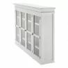 Nova Solo Halifax Buffet, Hutch Unit with 4 Glass Doors - Top Front Angle - Nova Solo Halifax Buffet, Hutch Unit with 4 Glass Doors - Top Front Angle