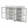Nova Solo Halifax Buffet, Hutch Unit with 4 Glass Doors - Top Front Angle - Nova Solo Halifax Buffet, Hutch Unit with 4 Glass Doors - Top Front Angle