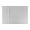 Nova Solo Halifax Buffet, Hutch Unit with 4 Glass Doors - Top Back Angle