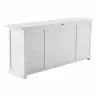 Nova Solo Halifax Buffet, Hutch Unit with 4 Glass Doors - Bottom Back Angle - Nova Solo Halifax Buffet, Hutch Unit with 4 Glass Doors - Bottom Back Angle