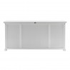 Nova Solo Halifax Buffet, Hutch Unit with 4 Glass Doors - Bottom Back  Angle