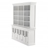 Nova Solo Halifax, Hutch Unit with 6 Glass Doors - Front Side Angle