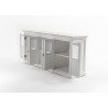 Nova Solo Halifax Hutch Unit with 6 Glass Doors 7