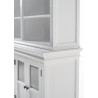 Nova Solo Halifax, Hutch Unit with 6 Glass Doors - Close-up Angle