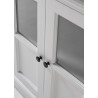 Nova Solo Halifax, Hutch Unit with 6 Glass Doors - Close-up Angle
