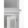 Nova Solo Halifax, Hutch Unit with 6 Glass Doors - Close-up Angle