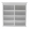 Nova Solo Halifax, Hutch Unit with 6 Glass Doors - Top Shelf 