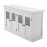 Nova Solo Halifax, Hutch Unit with 6 Glass Doors - Bottom Shelf 
