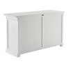 Nova Solo Halifax, Hutch Unit with 6 Glass Doors - Bottom Shelf 