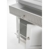 Nova Solo Skansen Hutch Bookcase Unit - White with 4 Doors, 2 Drawers - Closeup Angle