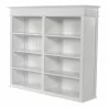 Nova Solo Skansen Hutch Bookcase Unit - White with 4 Doors, 2 Drawers - Upper Shelf - Nova Solo Skansen Hutch Bookcase Unit - White with 4 Doors, 2 Drawers - Upper Shelf