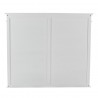 Nova Solo Skansen Hutch Bookcase Unit - White with 4 Doors, 2 Drawers - Upper Shelf