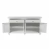 Nova Solo Skansen Hutch Bookcase Unit - White with 4 Doors, 2 Drawers - Lower Shelf - Nova Solo Skansen Hutch Bookcase Unit - White with 4 Doors, 2 Drawers - Lower Shelf