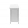 Nova Solo Skansen Hutch Bookcase Unit - White with 4 Doors, 2 Drawers - Lower Shelf