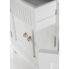 Nova Solo Skansen Kitchen Hutch Cabinet with 5 Doors, 3 Drawers - Closeup Angle