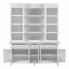 Nova Solo Skansen Kitchen Hutch Cabinet with 5 Doors, 3 Drawers - Front Opened Angle - Nova Solo Skansen Kitchen Hutch Cabinet with 5 Doors, 3 Drawers - Front Opened Angle