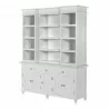 Nova Solo Skansen Kitchen Hutch Cabinet with 5 Doors, 3 Drawers - Front Side Angle - Nova Solo Skansen Kitchen Hutch Cabinet with 5 Doors, 3 Drawers - Front Side Angle
