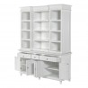 Nova Solo Skansen Kitchen Hutch Cabinet with 5 Doors, 3 Drawers - Front Side Opened Angle