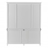 Nova Solo Skansen Kitchen Hutch Cabinet with 5 Doors, 3 Drawers - Back Angle