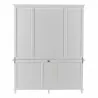 Nova Solo Skansen Kitchen Hutch Cabinet with 5 Doors, 3 Drawers - Back Angle - Nova Solo Skansen Kitchen Hutch Cabinet with 5 Doors, 3 Drawers - Back Angle