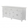 Nova Solo Skansen Kitchen Hutch Cabinet with 5 Doors, 3 Drawers - Lower Shelf Angle