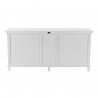 Nova Solo Skansen Kitchen Hutch Cabinet with 5 Doors, 3 Drawers - Lower Shelf Angle