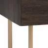 Sunpan Keely Nightstand in White Marble-Dark Walnut - Base Angle - Sunpan Keely Nightstand in White Marble-Dark Walnut - Base Angle
