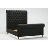 Manhattan Comfort Empire Charcoal Bed Grey Front Angle
