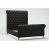 Manhattan Comfort Empire Charcoal Bed Grey Front Angle - Manhattan Comfort Empire Charcoal Bed Grey Front Angle