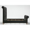 Manhattan Comfort Empire Charcoal Bed Grey Side