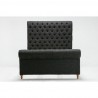 Manhattan Comfort Empire Charcoal Bed Grey Front