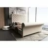 Manhattan Comfort Empire Charcoal Bed Cream - Manhattan Comfort Empire Charcoal Bed Cream