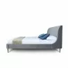 Manhattan Comfort Heather Bed in Velvet Blush and Black Legs Grey Side - Manhattan Comfort Heather Bed in Velvet Blush and Black Legs Grey Side
