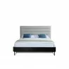 Manhattan Comfort Schwamm Full-Size / Queen Bed Light Grey Front - Manhattan Comfort Schwamm Full-Size / Queen Bed Light Grey Front