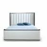 Manhattan Comfort Kingdom Cream Full Bed / Queen Front - Manhattan Comfort Kingdom Cream Full Bed / Queen Front