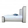 Manhattan Comfort Kingdom Cream Full Bed / Queen Side