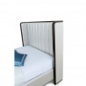 Manhattan Comfort Kingdom Cream Full Bed / Queen Headbord
