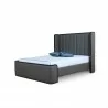 Manhattan Comfort Kingdom Graphite Full Bed / Queen Bottom - Manhattan Comfort Kingdom Graphite Full Bed / Queen Bottom