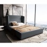 Manhattan Comfort Lenyx Full and Queen Bed Graphite