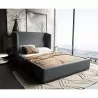 Manhattan Comfort Lenyx Full and Queen Bed Graphite - Manhattan Comfort Lenyx Full and Queen Bed Graphite